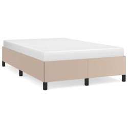 vidaXL Bettgestell Cappuccino-Braun 120x200 cm Kunstleder