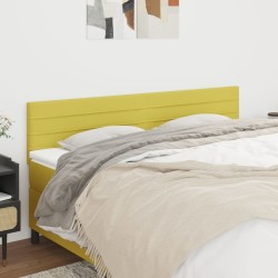 Kopfteile 2 Stk. Grün 80x5x78/88 cm Stoff