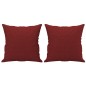 vidaXL Zierkissen 2 Stk. Weinrot 40x40 cm Stoff vidaXL Zierkissen 2 Stk. Weinrot 40x40 cm Stoff