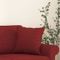 vidaXL Zierkissen 2 Stk. Weinrot 40x40 cm Stoff vidaXL Zierkissen 2 Stk. Weinrot 40x40 cm Stoff