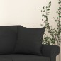 vidaXL Zierkissen 2 Stk. Schwarz 40x40 cm Stoff vidaXL Zierkissen 2 Stk. Schwarz 40x40 cm Stoff