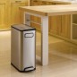 EKO Tretmülleimer Ecofly 2x20 L Mattsilber