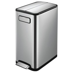 EKO Tretmülleimer Ecofly 2x20 L Mattsilber