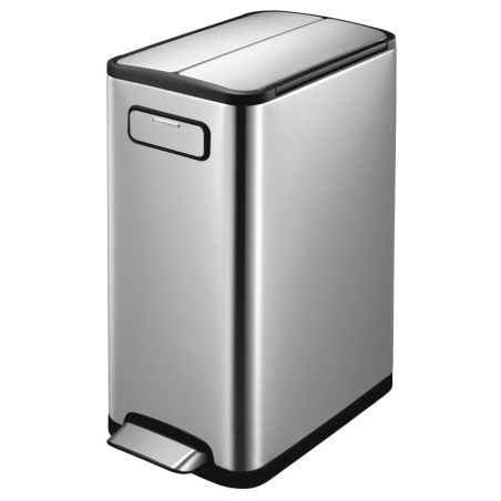 EKO Tretmülleimer Ecofly 2x20 L Mattsilber
