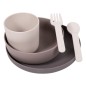 Bo Jungle 5-tlg. Baby-Geschirr-Set CPLA Grau Bo Jungle 5-tlg. Baby-Geschirr-Set CPLA Grau