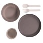 Bo Jungle 5-tlg. Baby-Geschirr-Set CPLA Grau Bo Jungle 5-tlg. Baby-Geschirr-Set CPLA Grau