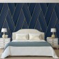 DUTCH WALLCOVERINGS Tapete Geometric Blau und Golden DUTCH WALLCOVERINGS Tapete Geometric Blau und Golden