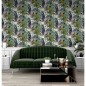 DUTCH WALLCOVERINGS Tapete Passion Flower Weiß und Grün DUTCH WALLCOVERINGS Tapete Passion Flower Weiß und Grün