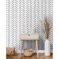 DUTCH WALLCOVERINGS Tapete Chevron Schwarz und Weiß DUTCH WALLCOVERINGS Tapete Chevron Schwarz und Weiß