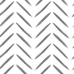 DUTCH WALLCOVERINGS Tapete Chevron Schwarz und Weiß