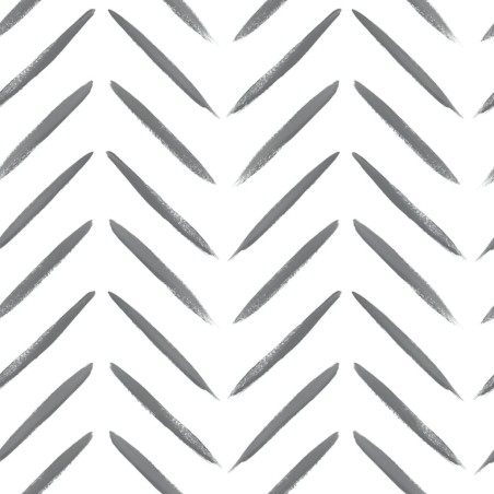 DUTCH WALLCOVERINGS Tapete Chevron Schwarz und Weiß