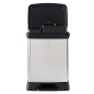 Curver Duo Tretmülleimer Deco 10L+18L Silbern Curver Duo Tretmülleimer Deco 10L+18L Silbern
