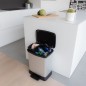 Curver Duo Tretmülleimer Deco 10L+18L Silbern Curver Duo Tretmülleimer Deco 10L+18L Silbern