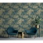 DUTCH WALLCOVERINGS Tapete Tropical Dunkelblau und Golden DUTCH WALLCOVERINGS Tapete Tropical Dunkelblau und Golden