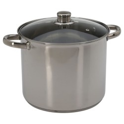 Excellent Houseware Kasserolle mit Deckel 9 L Edelstahl