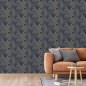 DUTCH WALLCOVERINGS Tapete Joelle Silbern und Blau DUTCH WALLCOVERINGS Tapete Joelle Silbern und Blau