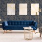 DUTCH WALLCOVERINGS Tapete Joelle Silbern und Blau DUTCH WALLCOVERINGS Tapete Joelle Silbern und Blau