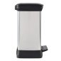 Curver Tretmülleimer Deco Rechteckig 30L Silbern Curver Tretmülleimer Deco Rechteckig 30L Silbern