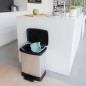 Curver Tretmülleimer Deco Rechteckig 30L Silbern Curver Tretmülleimer Deco Rechteckig 30L Silbern
