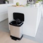Curver Tretmülleimer Deco Rechteckig 30L Silbern Curver Tretmülleimer Deco Rechteckig 30L Silbern