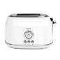 Livoo Toaster mit 2 Schlitzen Retro Weiß Livoo Toaster mit 2 Schlitzen Retro Weiß