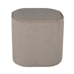 Venture Home Hocker Piff 44x44x41 cm Teddy Beige