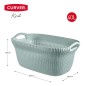 Curver Wäschekorb Knit 40 L Hellblau Curver Wäschekorb Knit 40 L Hellblau
