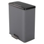 Curver Tretmülleimer Deco Rechteckig 65L Grau Curver Tretmülleimer Deco Rechteckig 65L Grau