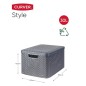 Curver Aufbewahrungsbox mit Deckel Style L 30L Metallic Silbern Curver Aufbewahrungsbox mit Deckel Style L 30L Metallic Silbern