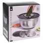Excellent Houseware 4tlg Rührschüssel mit Reibeaufsätzen Set Edelstahl Excellent Houseware 4tlg Rührschüssel mit Reibeaufsätzen Set Edelstahl