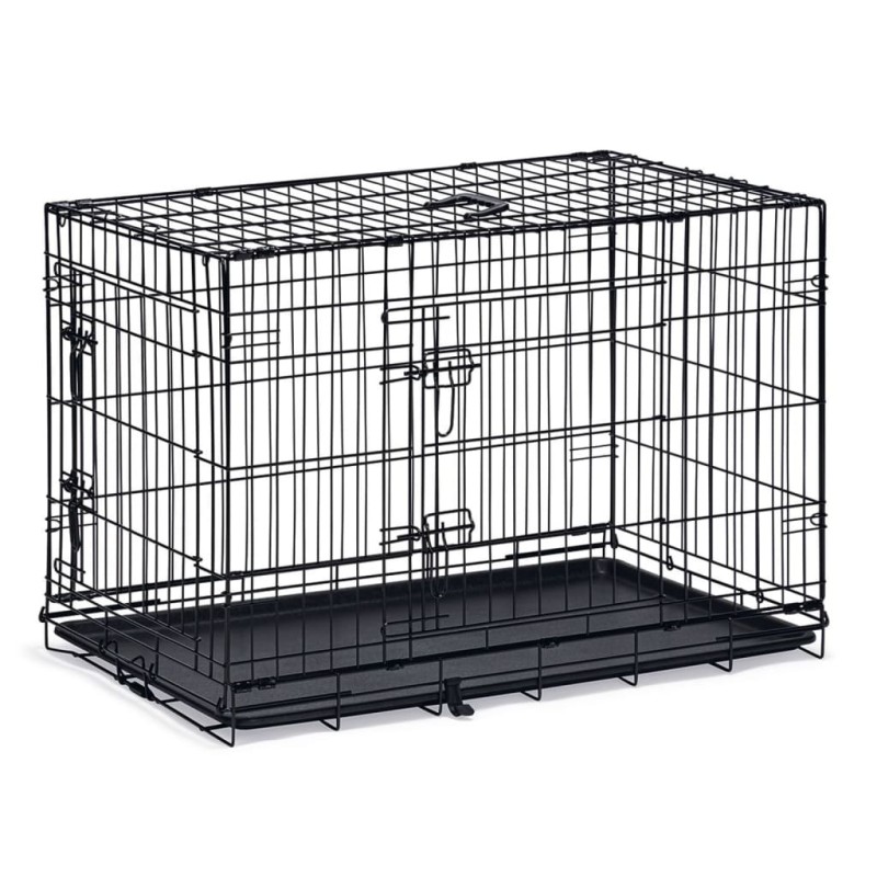 Karlie Hundekäfig mit 2 Türen 92x57x63 cm Schwarz Karlie Hundekäfig mit 2 Türen 92x57x63 cm Schwarz