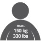 RIDDER Badhocker Zac XXL Schwarz PU/Aluminium RIDDER Badhocker Zac XXL Schwarz PU/Aluminium