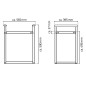 RIDDER Badhocker Zac XXL Schwarz PU/Aluminium RIDDER Badhocker Zac XXL Schwarz PU/Aluminium