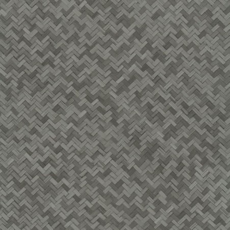 Noordwand Tapete Botanica Rattan Wickerwork Schwarz und Grau