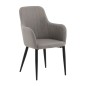 Venture Home Esszimmerstühle 2 Stk. Comfort Polyester Schwarz und Grau Venture Home Esszimmerstühle 2 Stk. Comfort Polyester Schwarz und Grau