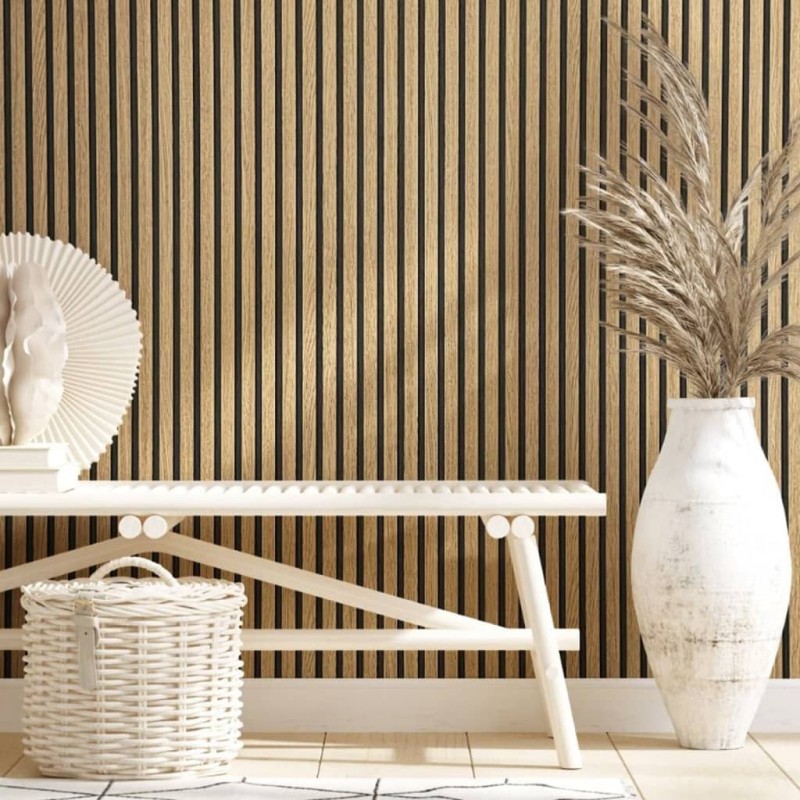 Noordwand Tapete Botanica Wooden Slats Braun und Eichen-Optik Noordwand Tapete Botanica Wooden Slats Braun und Eichen-Optik