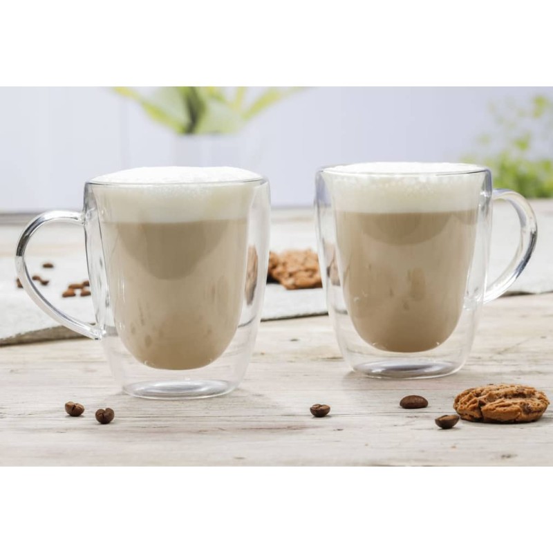 HI Cappuccino Gläser 2 Stk. 270 ml Transparent HI Cappuccino Gläser 2 Stk. 270 ml Transparent
