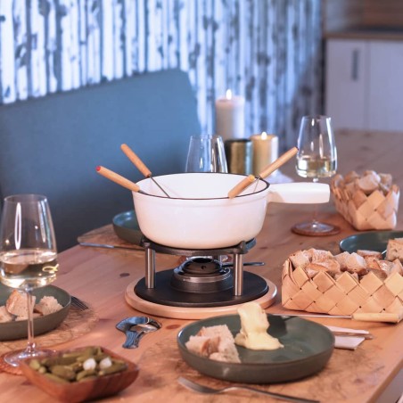 Livoo Fondue-Set Traditionell 2,6 L Weiß
