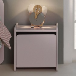 Vipack Nachttisch Kiddy mit Tür Holz Altrosa