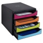 Exacompta Big-Box Schubladenbox Harlequin mit 4 Laden Exacompta Big-Box Schubladenbox Harlequin mit 4 Laden