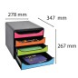Exacompta Big-Box Schubladenbox Harlequin mit 4 Laden Exacompta Big-Box Schubladenbox Harlequin mit 4 Laden
