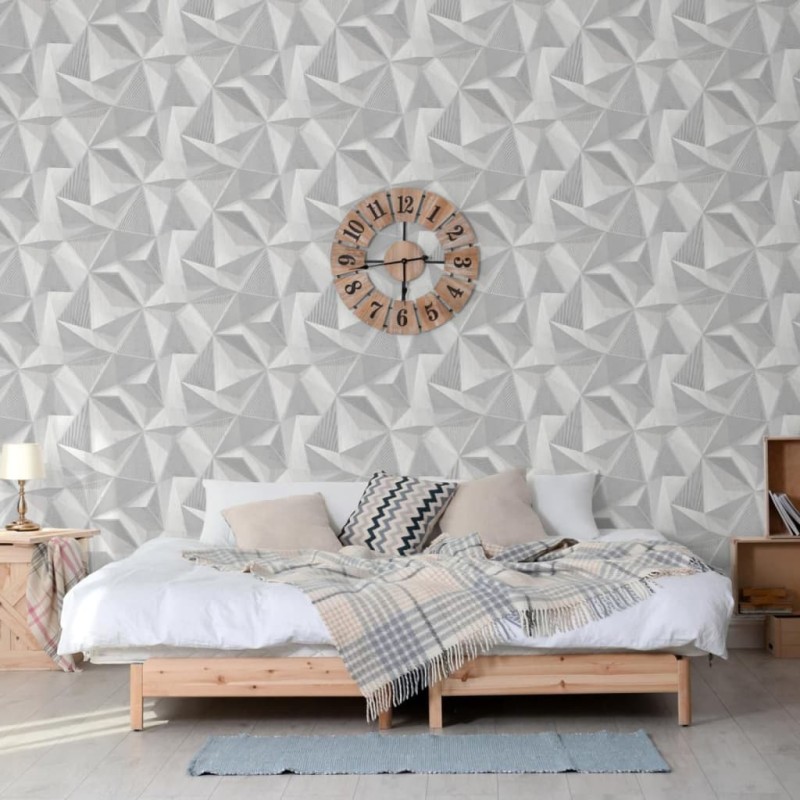 DUTCH WALLCOVERINGS Tapete Onyx Hellgrau DUTCH WALLCOVERINGS Tapete Onyx Hellgrau