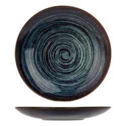 Cosy & Trendy Dessertteller Atlantis 6 Stk. Kreismuster Ø21,5 cm Blau