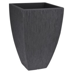 ProGarden Blumentopf Lava Geriffelt 60 cm Anthrazit