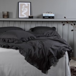 Venture Home Bettwäsche-Set Levi 220x240 cm Baumwolle Anthrazit