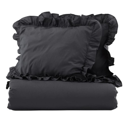 Venture Home Bettwäsche-Set Levi 220x240 cm Baumwolle Anthrazit