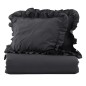 Venture Home Bettwäsche-Set Levi 220x240 cm Baumwolle Anthrazit Venture Home Bettwäsche-Set Levi 220x240 cm Baumwolle Anthrazit
