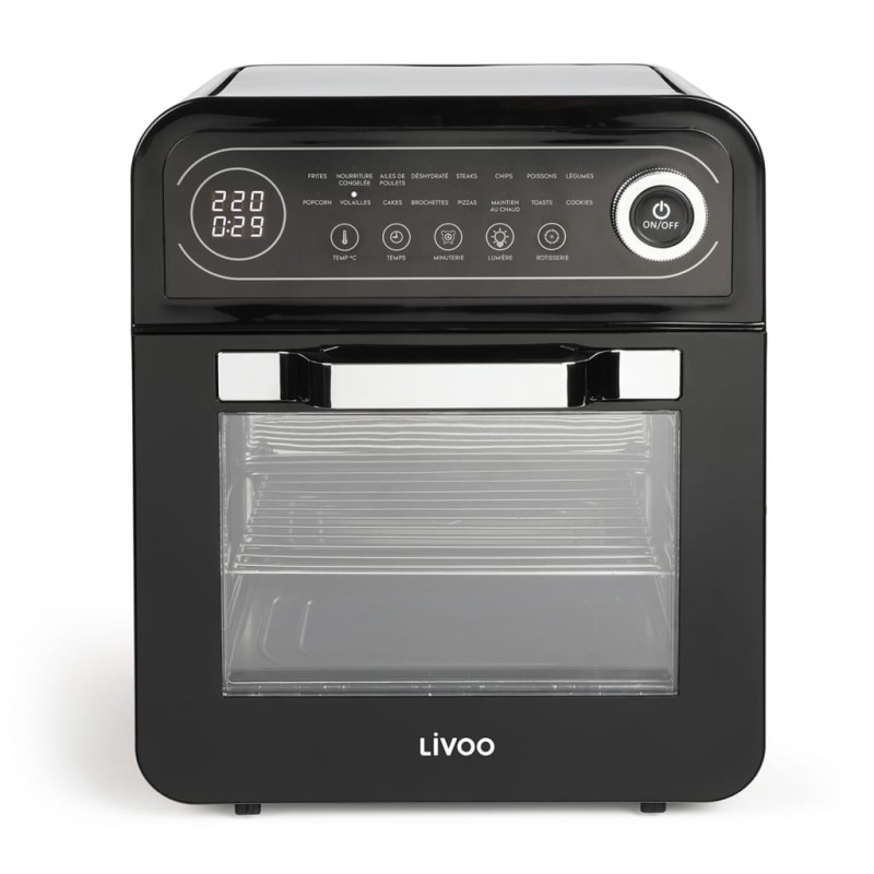 Livoo Heißluftfritteuse 12 L 1600 W Schwarz Livoo Heißluftfritteuse 12 L 1600 W Schwarz