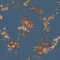 DUTCH WALLCOVERINGS Tapete Flower Dunkelblau und Bronzen DUTCH WALLCOVERINGS Tapete Flower Dunkelblau und Bronzen