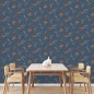 DUTCH WALLCOVERINGS Tapete Flower Dunkelblau und Bronzen DUTCH WALLCOVERINGS Tapete Flower Dunkelblau und Bronzen